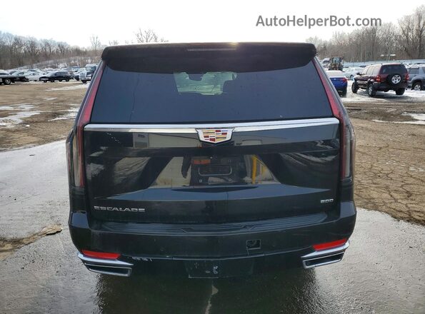 1GYS4KKL2NR220446 2022 CADILLAC ESCALADE Черный Вид сзади
