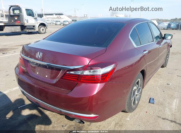 1HGCR2F30HA017663 2017 HONDA ACCORD Red Tył prawy