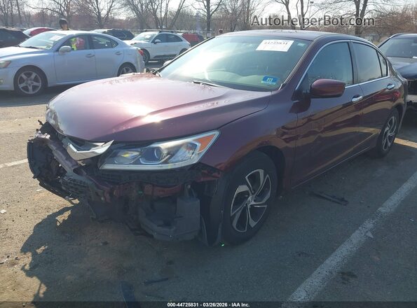 1HGCR2F30HA017663 2017 HONDA ACCORD Red Przód lewy