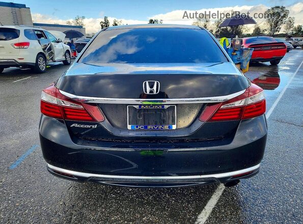 1HGCR2F3XHA033479 2017 HONDA ACCORD Черный Вид сзади