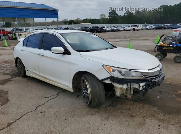 1HGCR2F52GA123693 2016 HONDA ACCORD White წინა მარჯვენა