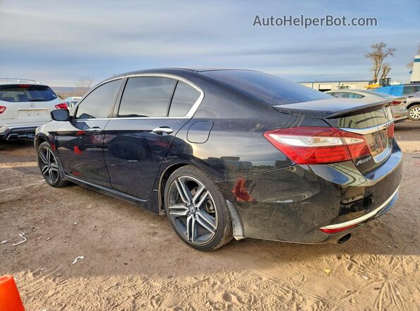 1HGCR2F52HA303676 2017 HONDA ACCORD Black უკანა მარცხენა