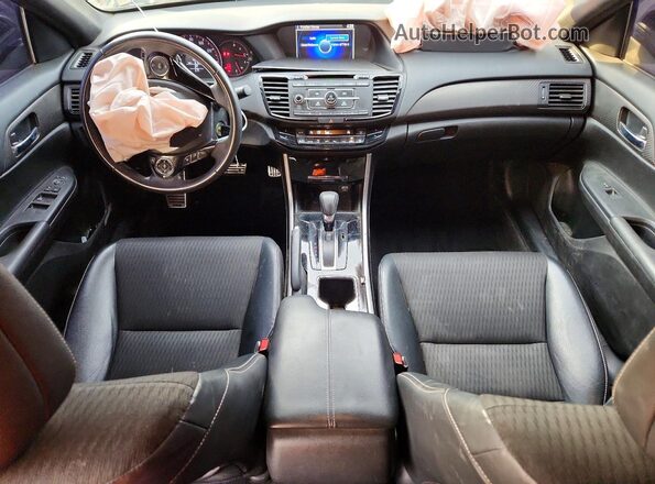 1HGCR2F52HA303676 2017 HONDA ACCORD Black წინა პანელის ხედი