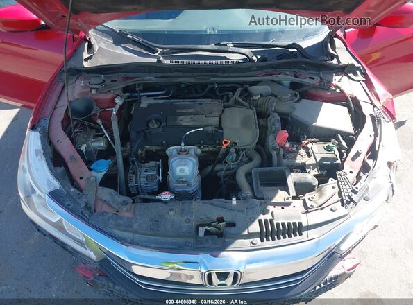 1HGCR2F55HA009978 2017 HONDA ACCORD Red უკანა ხედი
