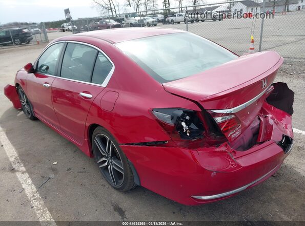 1HGCR2F58HA277536 2017 HONDA ACCORD Red უკანა მარცხენა