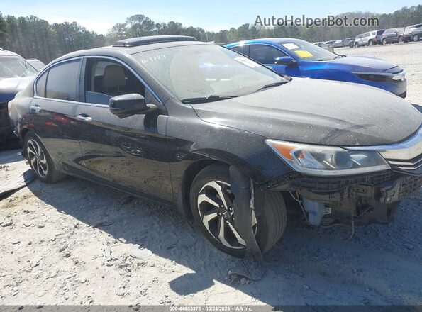 1HGCR2F80GA144777 2016 HONDA ACCORD Black Vista interior trasera