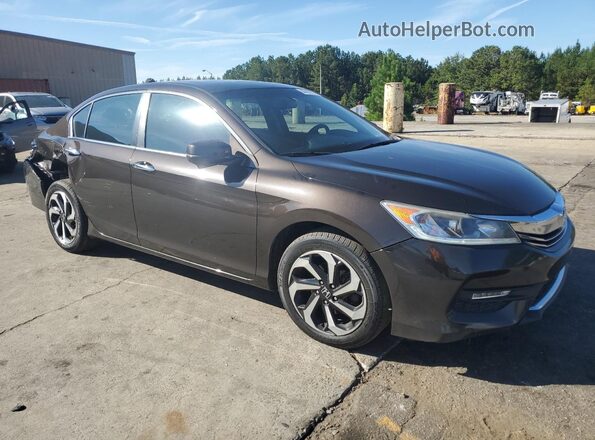 1HGCR2F87GA009666 2016 HONDA ACCORD Коричневый Передняя правая четверть