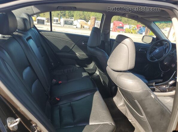1HGCR2F87GA009666 2016 HONDA ACCORD Коричневый Вид задних сидений