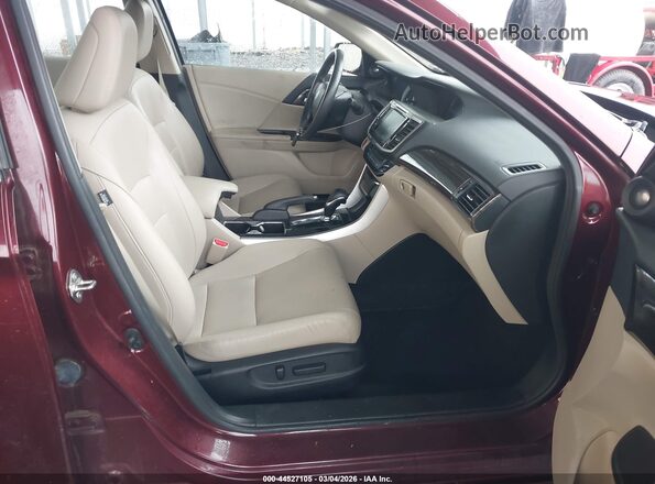 1HGCR2F87GA072850 2016 HONDA ACCORD Бордовый 