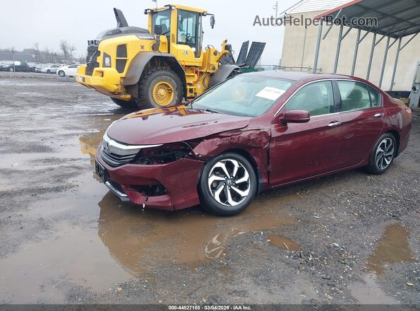 1HGCR2F87GA072850 2016 HONDA ACCORD Бордовый 