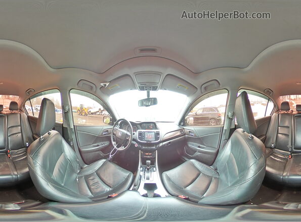 1HGCR2F87GA091575 2016 HONDA ACCORD Black Панорамний вид салону 360°