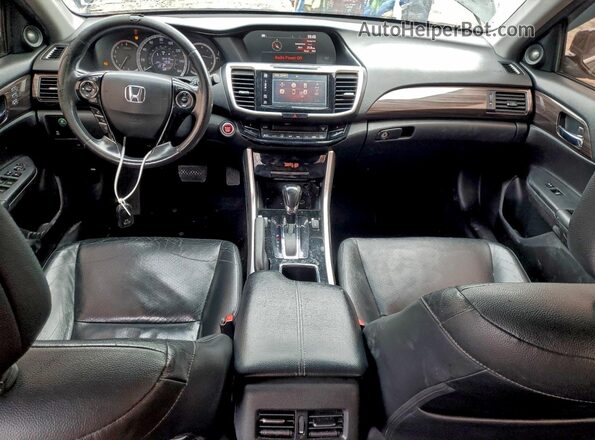 1HGCR2F87GA091575 2016 HONDA ACCORD Black Вид панелі приладів