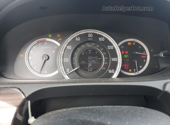 1HGCR2F87GA239448 2016 HONDA ACCORD Серебряный Вид щитка приборов
