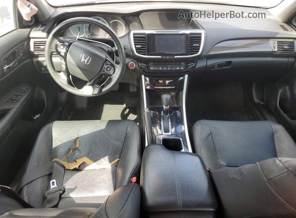 1HGCR2F87GA239448 2016 HONDA ACCORD Серебряный Вид панели приборов