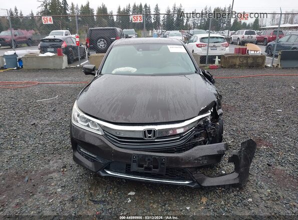 1HGCR2F97HA008902 2017 HONDA ACCORD Brown Вид щитка приладів