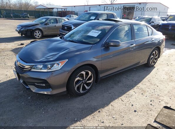 1HGCR2F9XGA236861 2016 HONDA ACCORD Gray 