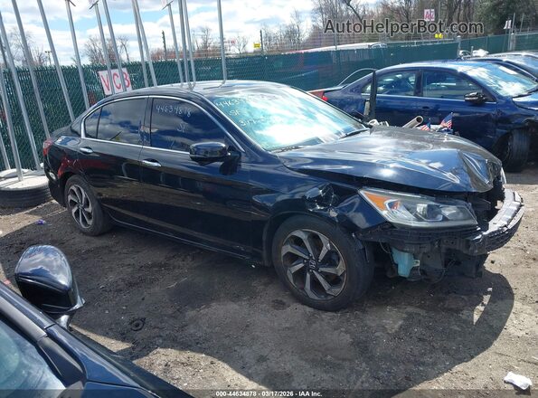 1HGCR3F03GA017943 2016 HONDA ACCORD Black Սալոնի 360 աստիճան տեսք