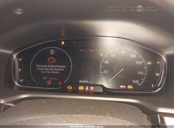 1HGCV1F10KA017562 2019 HONDA ACCORD White Widok tylnych siedzeń