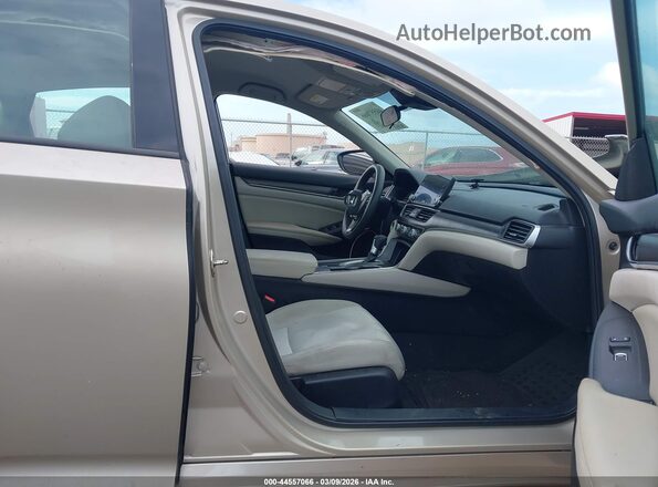 1HGCV1F10KA040615 2019 HONDA ACCORD Champagne Սալոնի դիմացի տեսք