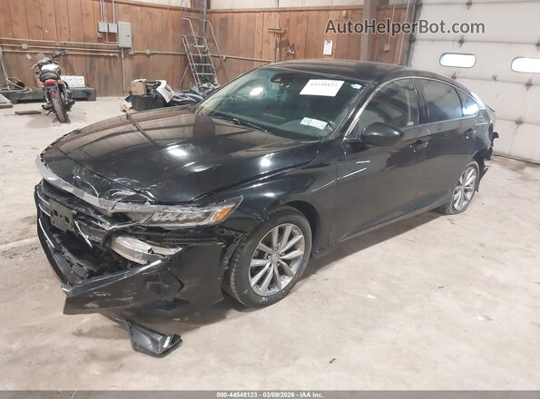 1HGCV1F10MA008203 2021 HONDA ACCORD Black Vista tres cuartos delantera izquierda