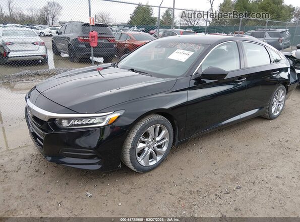 1HGCV1F13JA236644 2018 HONDA ACCORD Black Front left