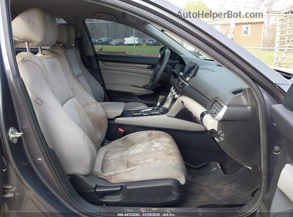 1HGCV1F13KA125254 2019 HONDA ACCORD Gray Widok wnętrza z przodu