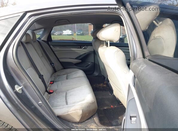 1HGCV1F13KA125254 2019 HONDA ACCORD Gray Widok naklejki z numerem VIN