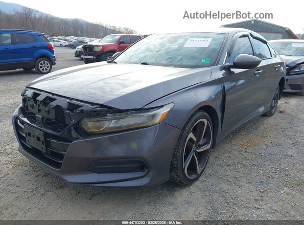 1HGCV1F13KA125254 2019 HONDA ACCORD Gray Widok z przodu