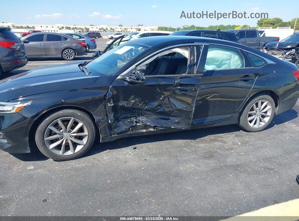 1HGCV1F13MA073403 2021 HONDA ACCORD Black წინა ხედი