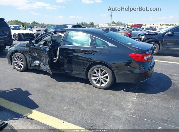 1HGCV1F13MA073403 2021 HONDA ACCORD Black უკანა მარცხენა