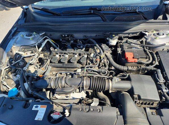 1HGCV1F14MA072809 2021 HONDA ACCORD Silver Вид задньої частини салону