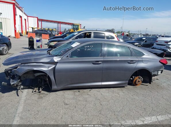 1HGCV1F15KA094685 2019 HONDA ACCORD Серый Вид задней части салона