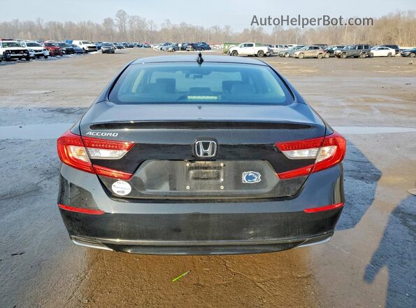 1HGCV1F15MA048177 2021 HONDA ACCORD Black Вид ззаду
