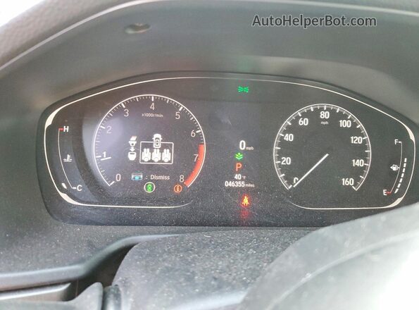 1HGCV1F15MA048177 2021 HONDA ACCORD Black Вид щитка приладів
