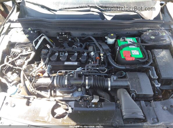 1HGCV1F16JA160773 2018 HONDA ACCORD Black Rear view