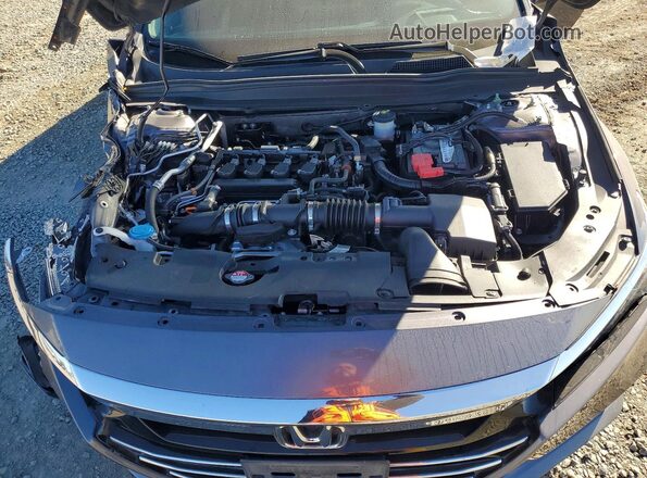 1HGCV1F18MA032362 2021 HONDA ACCORD Серый Вид задней части салона