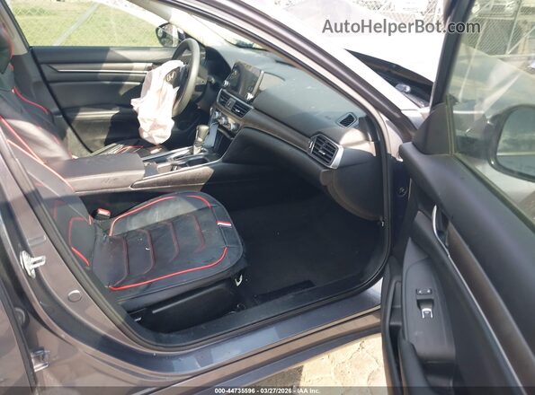1HGCV1F19LA047581 2020 HONDA ACCORD Gray Вид салону спереду
