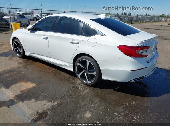1HGCV1F30JA235615 2018 HONDA ACCORD White Tył lewy