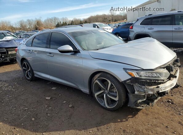 1HGCV1F30KA174574 2019 HONDA ACCORD Silver 