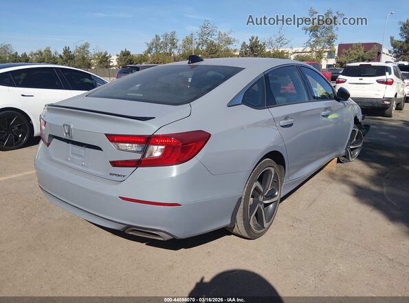 1HGCV1F30NA087097 2022 HONDA ACCORD Серый Задняя правая четверть