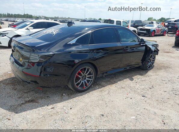 1HGCV1F31KA070420 2019 HONDA ACCORD Black Հետևի աջ