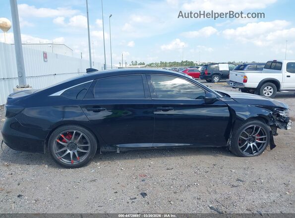 1HGCV1F31KA070420 2019 HONDA ACCORD Black Սալոնի 360 աստիճան տեսք