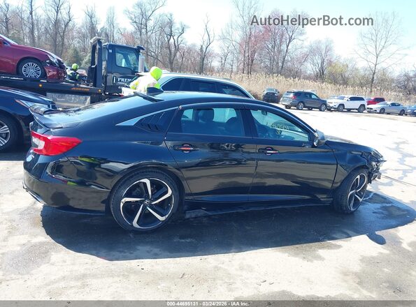 1HGCV1F31KA090716 2019 HONDA ACCORD Black სალონის 360-გრადუსიანი ხედი