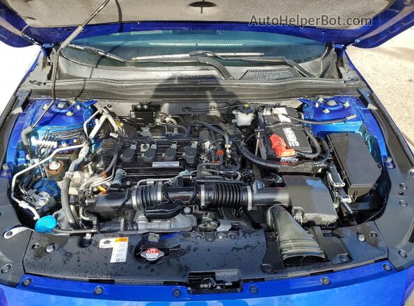 1HGCV1F31KA099755 2019 HONDA ACCORD Blue Widok wnętrza z tyłu