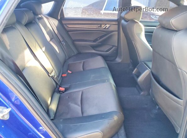1HGCV1F31KA099755 2019 HONDA ACCORD Blue Widok tylnych siedzeń