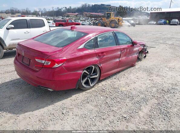 1HGCV1F31KA101181 2019 HONDA ACCORD Red Задня права чверть
