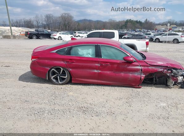 1HGCV1F31KA101181 2019 HONDA ACCORD Red Вид задньої частини салону