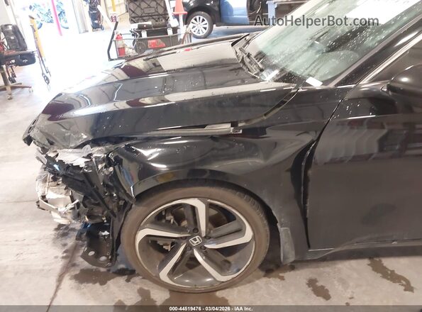 1HGCV1F31NA070440 2022 HONDA ACCORD Black Widok z przodu