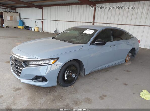 1HGCV1F31NA074987 2022 HONDA ACCORD Gray Vista tres cuartos delantera izquierda