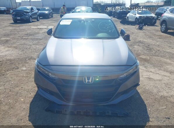 1HGCV1F32KA162765 2019 HONDA ACCORD Gray წინა პანელის ხედი